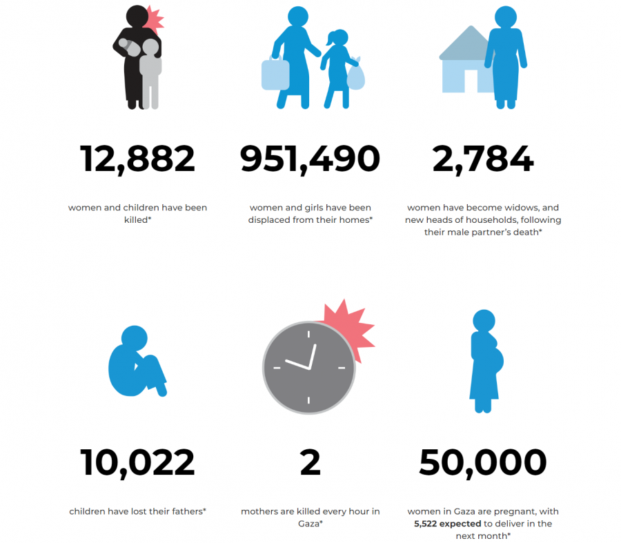 Facts and figures: Women and girls during the war in Gaza